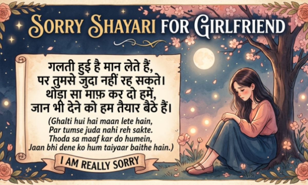 Sorry Shayari for Girl Friend