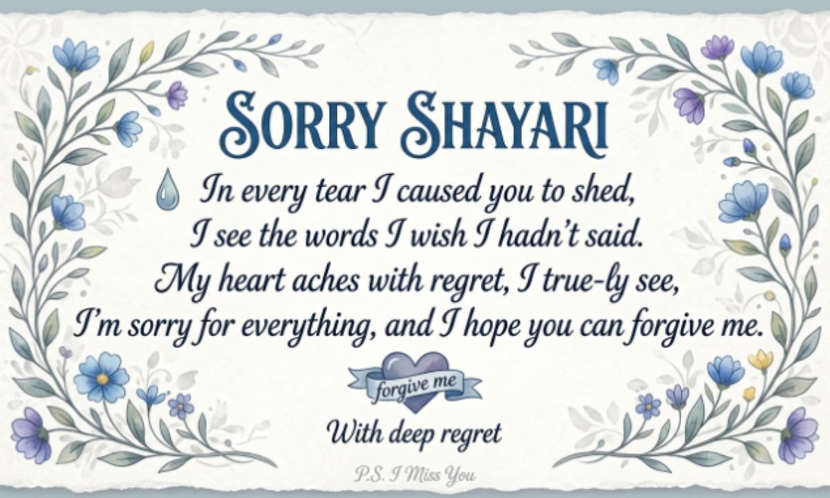 Sorry Shayari in English