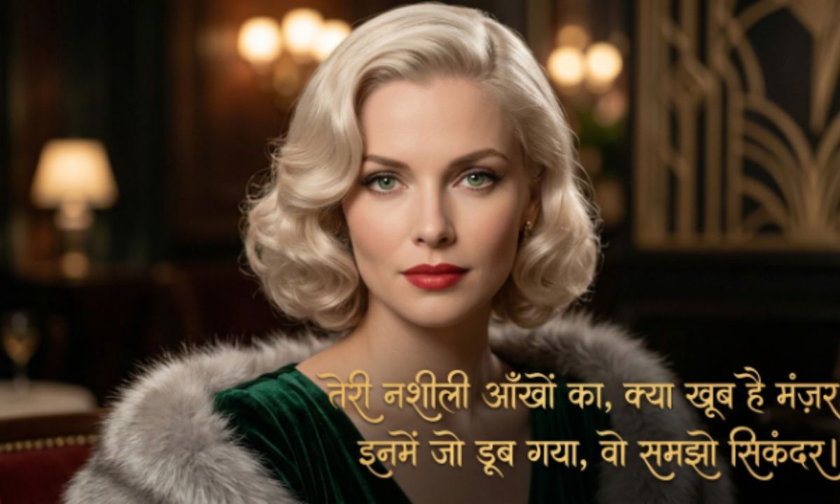 Teri Nashili Aankhen Shayari in Hindi