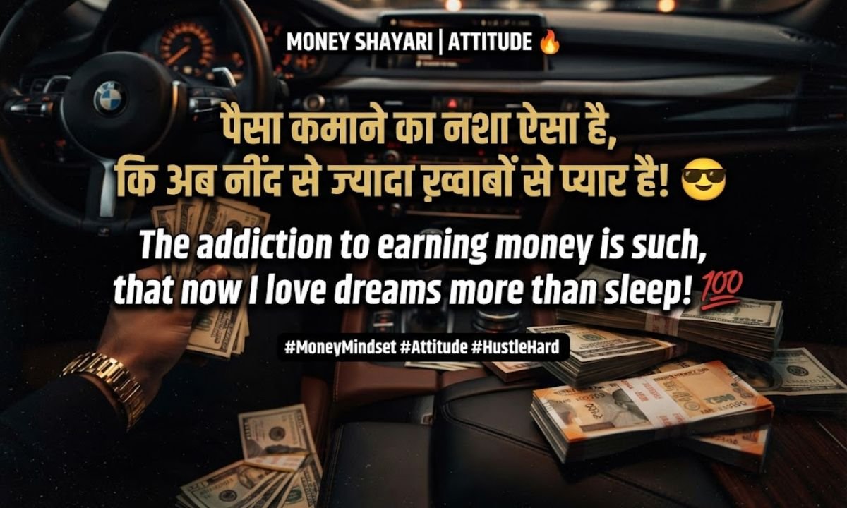 Money Shayari in English Hindi Attitude 🔥 Money Shayari in English Hindi Attitude 🔥
