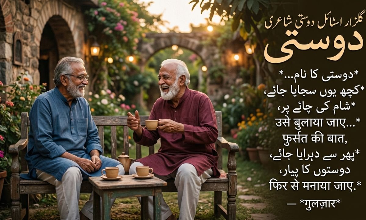 Gulzar Style Dosti Shayari