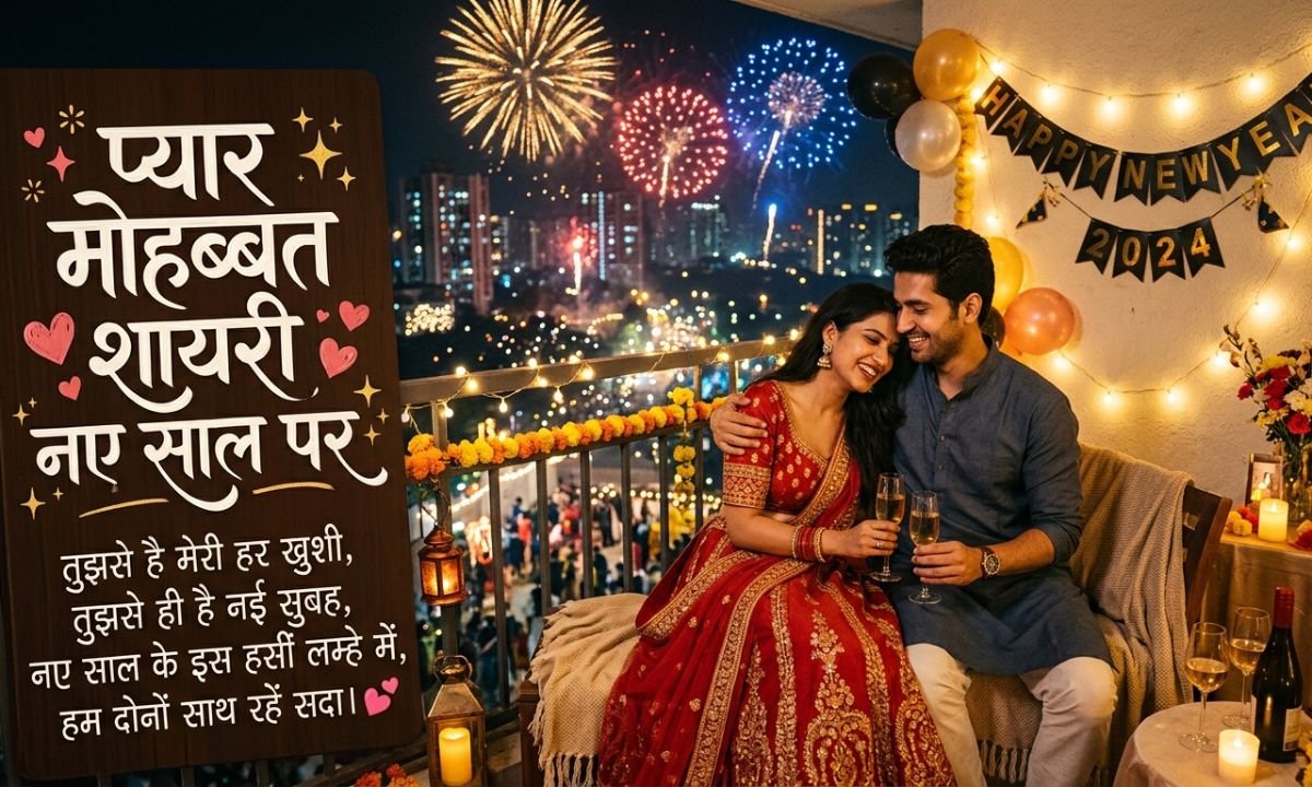 प्यार मोहब्बत शायरी नया साल पर 💕