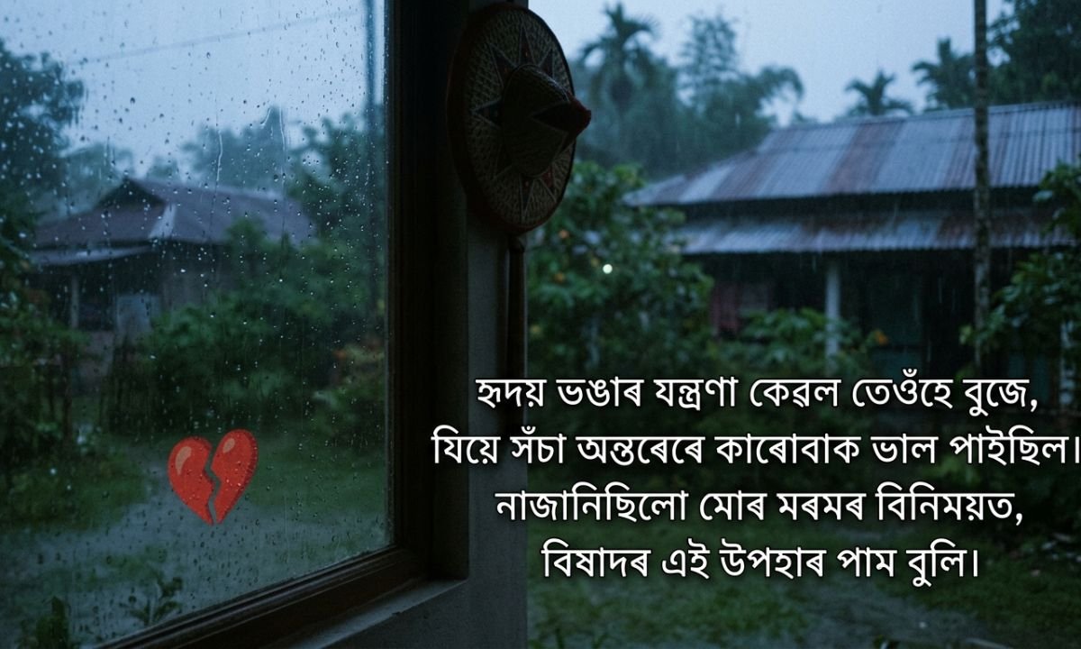 💔 Assamese Sad Shayari