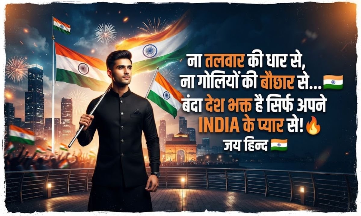 Attitude Desh Bhakti Shayari in Hindi 🔥