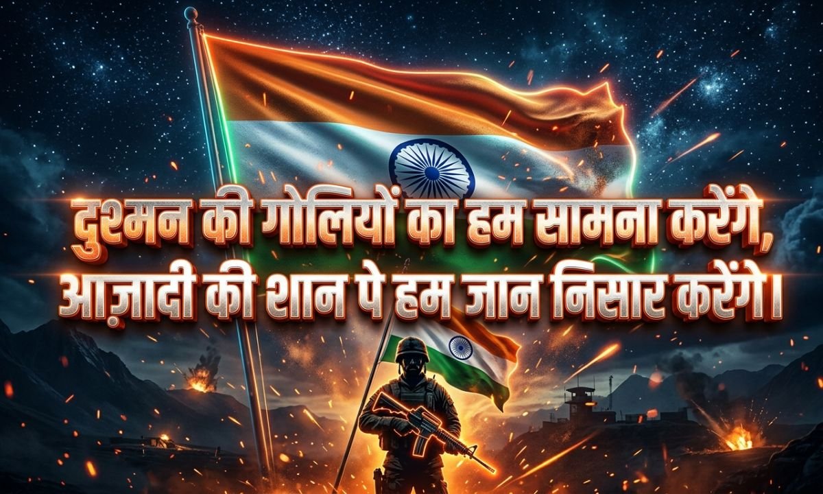Desh Bhakti Shayari Attitude ⚡