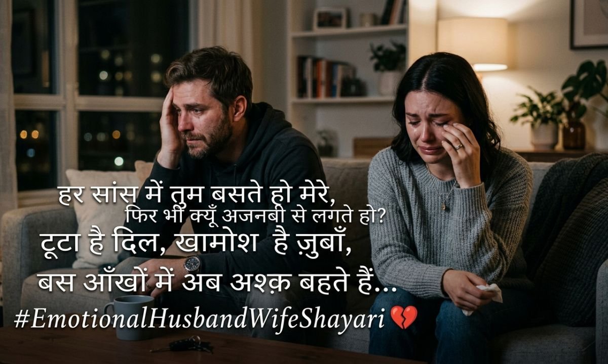 Emotional Husband Wife Shayari 💔