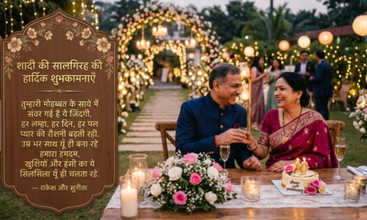 Wedding Anniversary Shayari in Hindi