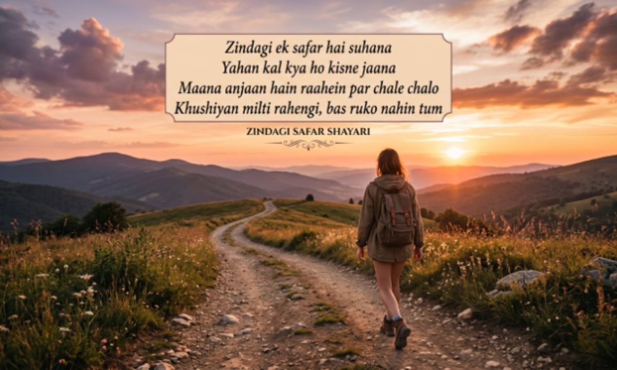 Zindagi Safar Shayari (4 Line Best)