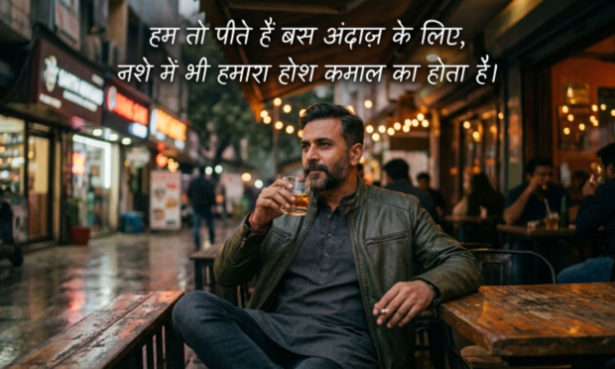 एटीट्यूड शराब शायरी (2 लाइन)