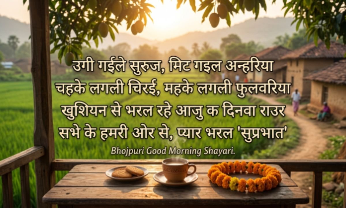 खूबसूरत सुप्रभात भोजपुरी शायरी