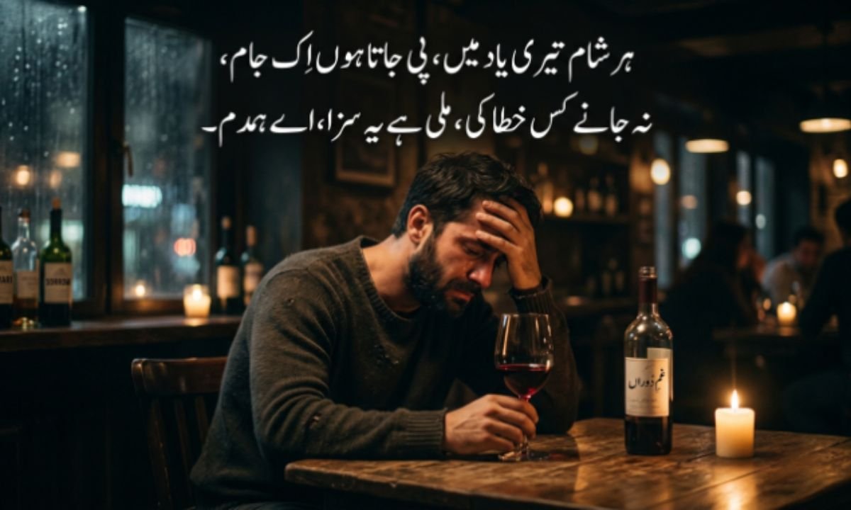 दर्द भरी शराब शायरी (2 लाइन)
