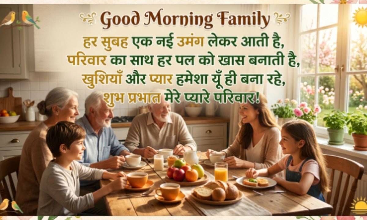 परिवार के लिए सुप्रभात शायरी