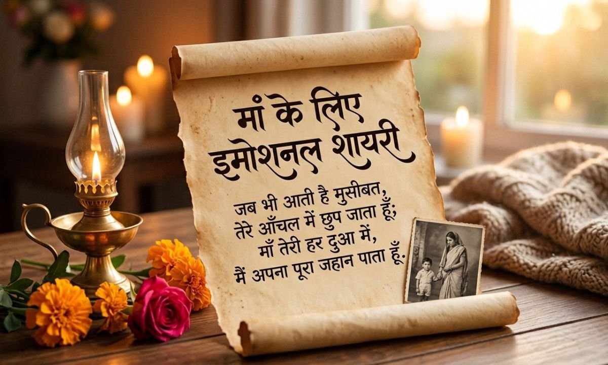 Maa Ke Liye Emotional Shayari in Hindi