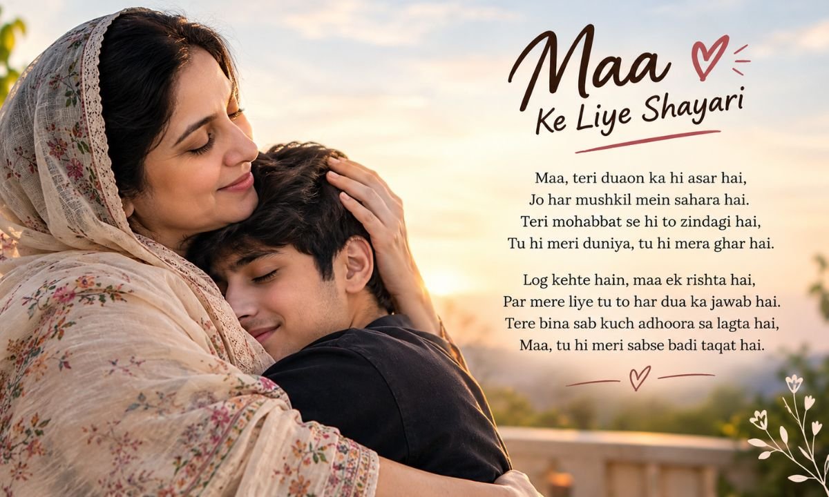 Maa Ke Liye Shayari in English