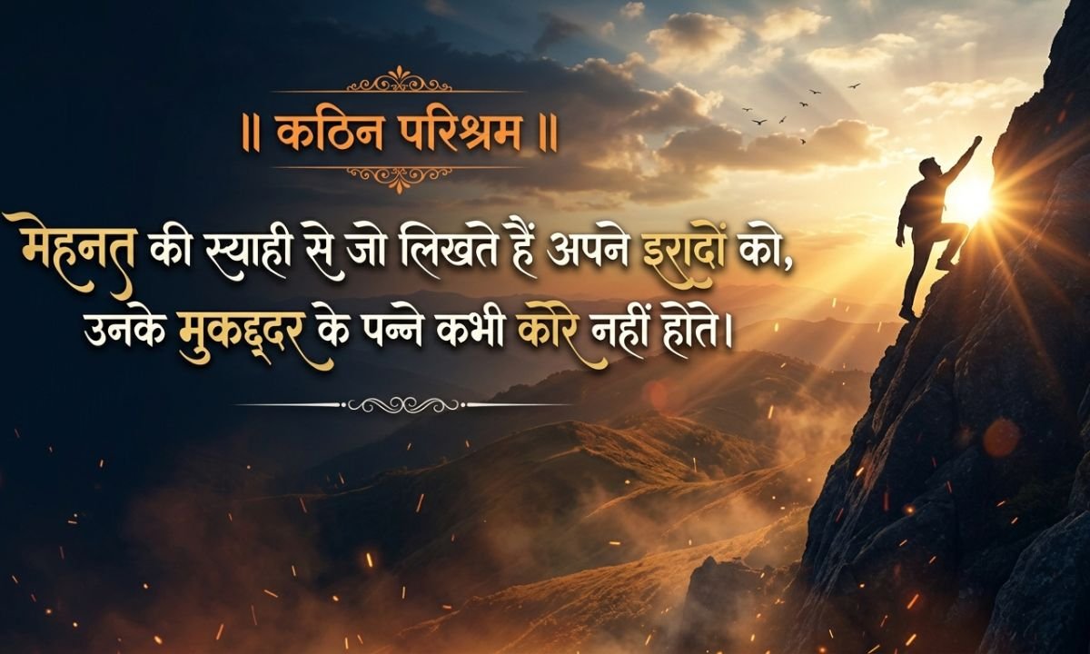 Hard Work Shayari In Hindi | कड़ी मेहनत शायरी हिंदी में