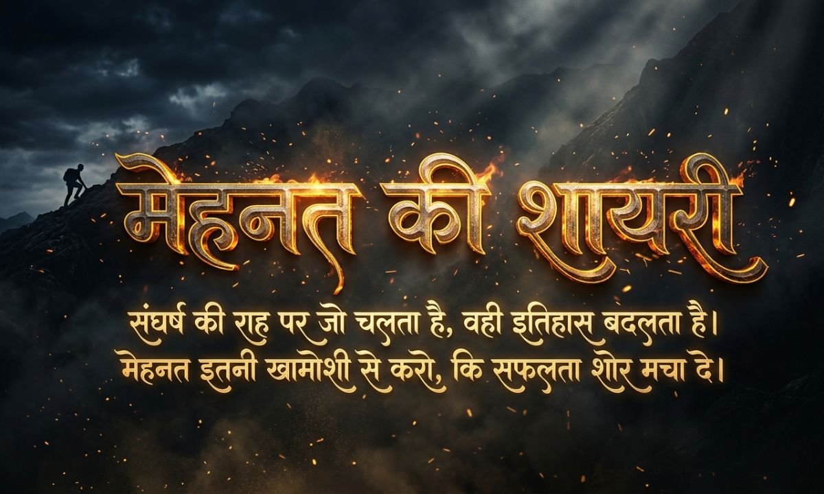Mehnat Ki Shayari In Hindi | मेहनत की शायरी हिंदी में