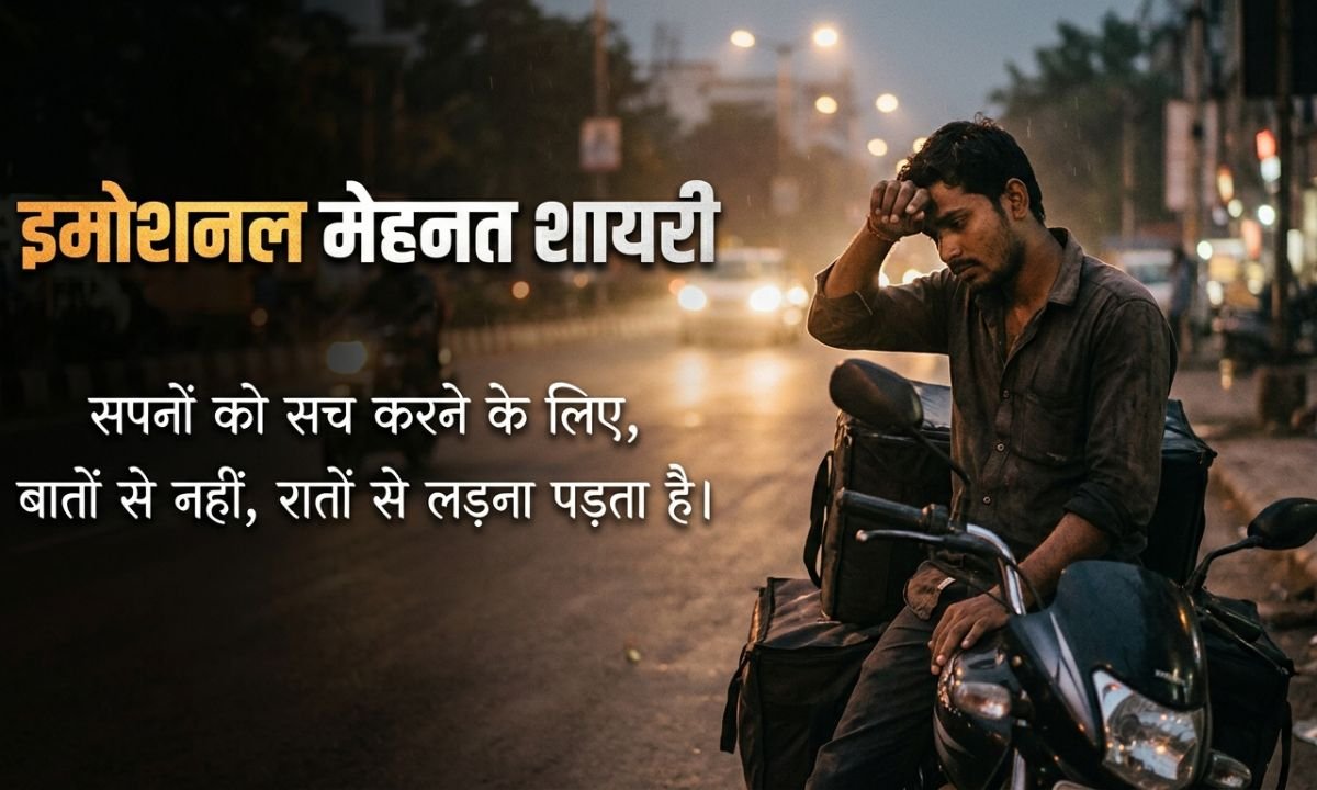 Emotional Mehnat Shayari | इमोशनल मेहनत शायरी