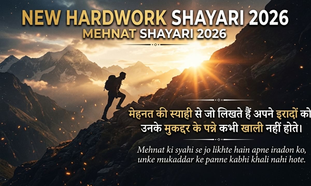 New Mehnat Shayari 2026 | नई मेहनत शायरी 2026