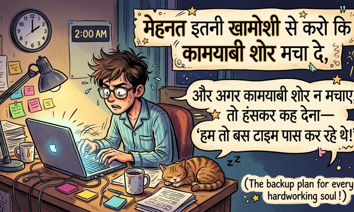 Funny Mehnat Shayari | फनी मेहनत शायरी