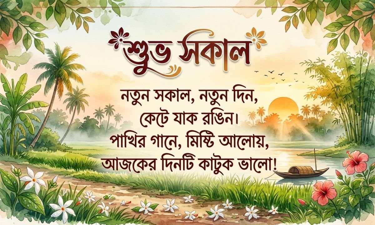 Bengali Good Morning Kobita for SMS