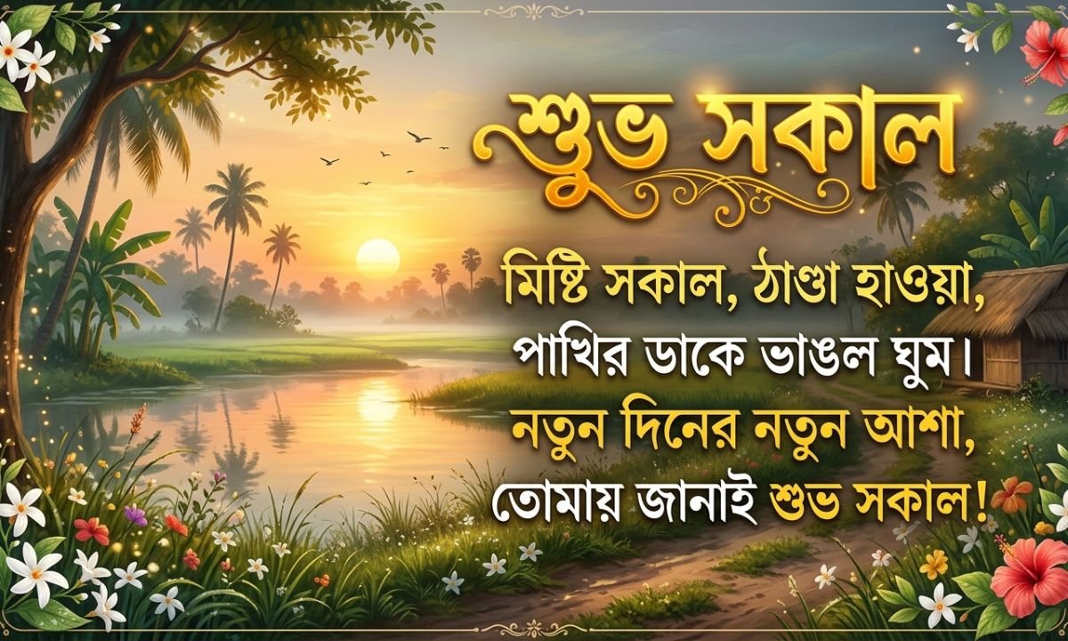 Bengali Good Morning Kobita for SMS