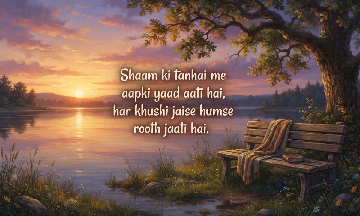 Good Evening Shayari in Hindi Text