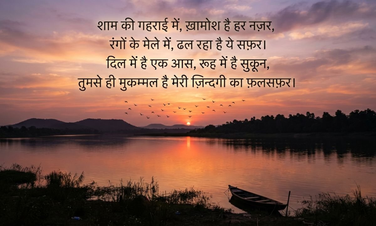 4 Lines Good Evening Shayari