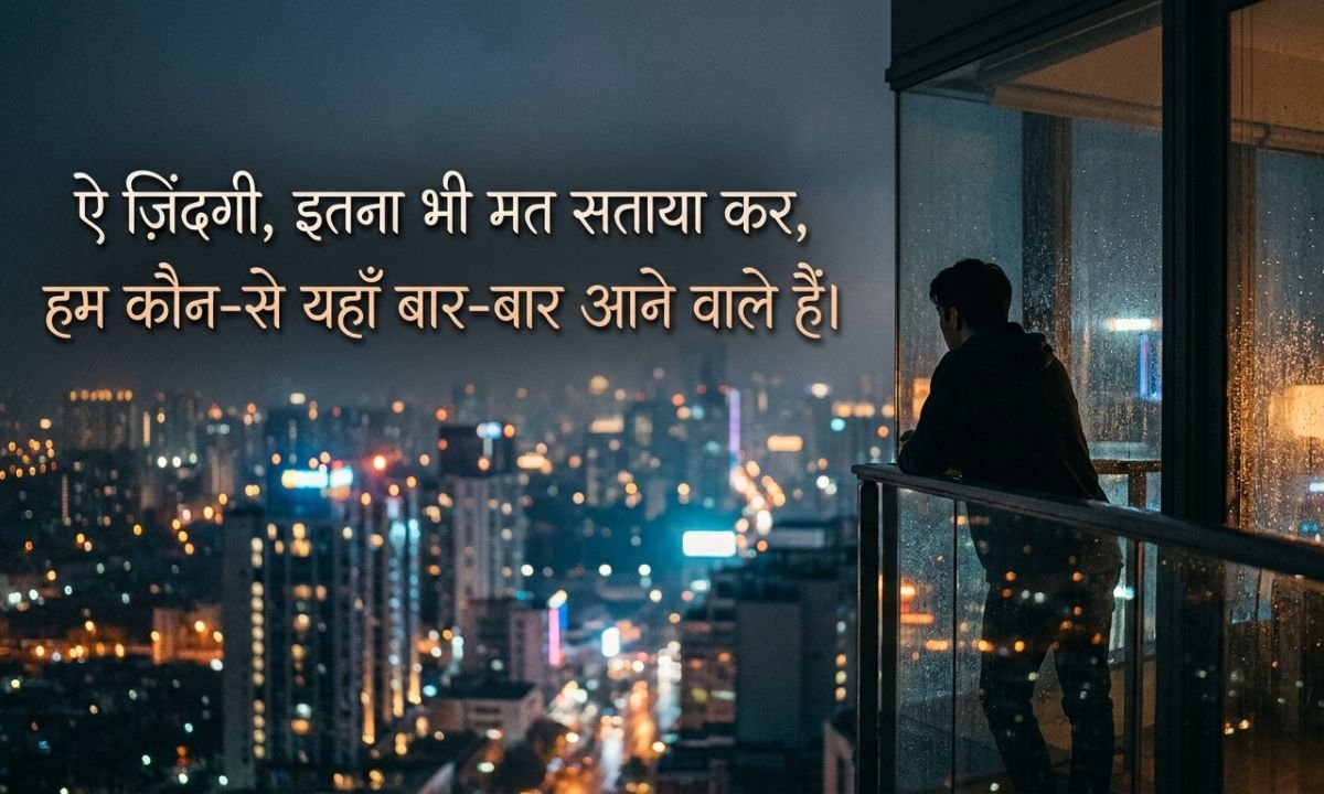 Sad Shayari on Life in Hindi