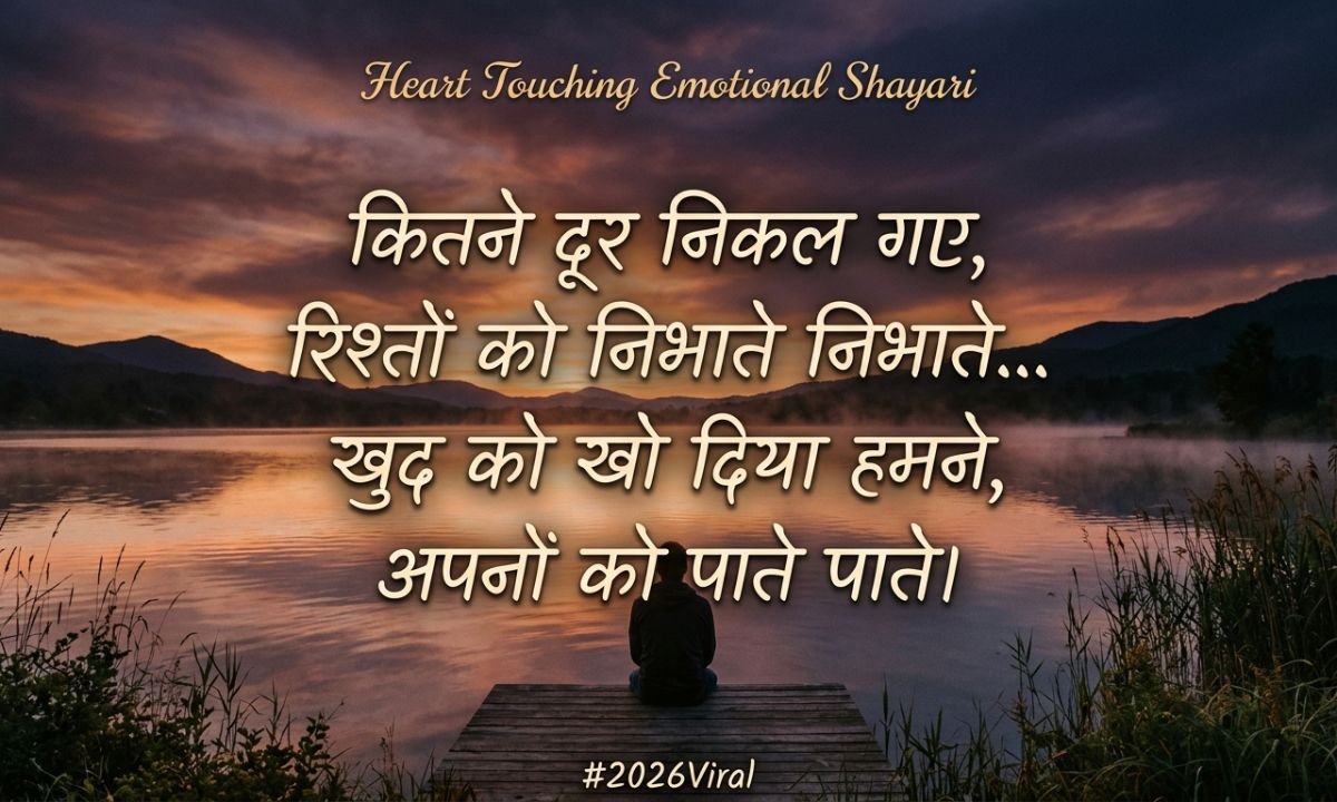 Heart Touching Emotional Shayari(2026Viral)