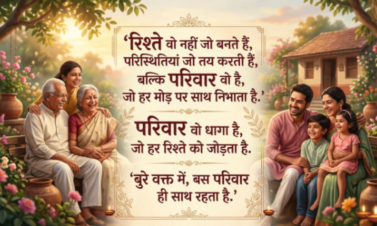Family Shayari in Hindi